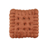 Maxbell Plush Back Cushions Mat Biscuit Shape Thicken Furniture for Living Room Yoga Brown