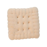 Maxbell Plush Back Cushions Mat Biscuit Shape Thicken Furniture for Living Room Yoga Beige