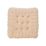 Maxbell Plush Back Cushions Mat Biscuit Shape Thicken Furniture for Living Room Yoga Beige