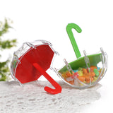 Maxbell 12 Pieces Umbrella Shape Creative Candy Boxes for Halloween Party Favors Green