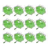 Maxbell 12 Pieces Umbrella Shape Creative Candy Boxes for Halloween Party Favors Green