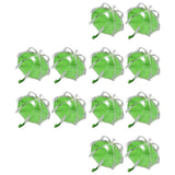 Maxbell 12 Pieces Umbrella Shape Creative Candy Boxes for Halloween Party Favors Green