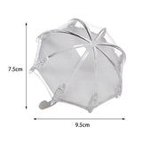 Maxbell 12 Pieces Umbrella Shape Creative Candy Boxes for Halloween Party Favors White
