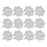 Maxbell 12 Pieces Umbrella Shape Creative Candy Boxes for Halloween Party Favors White