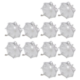 Maxbell 12 Pieces Umbrella Shape Creative Candy Boxes for Halloween Party Favors White