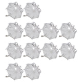 Maxbell 12 Pieces Umbrella Shape Creative Candy Boxes for Halloween Party Favors White
