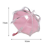 Maxbell 12 Pieces Umbrella Shape Creative Candy Boxes for Halloween Party Favors Pink