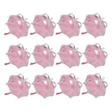 Maxbell 12 Pieces Umbrella Shape Creative Candy Boxes for Halloween Party Favors Pink
