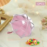 Maxbell 12 Pieces Umbrella Shape Creative Candy Boxes for Halloween Party Favors Pink