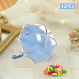 Maxbell 12 Pieces Umbrella Shape Creative Candy Boxes for Halloween Party Favors Blue