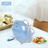 Maxbell 12 Pieces Umbrella Shape Creative Candy Boxes for Halloween Party Favors Blue