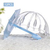 Maxbell 12 Pieces Umbrella Shape Creative Candy Boxes for Halloween Party Favors Blue