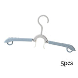 Maxbell Adjustable Foldable Clothes Hanger Clothespin for Underwear Scarf Gray