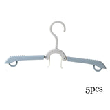 Maxbell Adjustable Foldable Clothes Hanger Clothespin for Underwear Scarf Gray