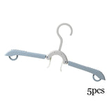 Maxbell Adjustable Foldable Clothes Hanger Clothespin for Underwear Scarf Gray