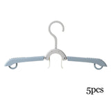 Maxbell Adjustable Foldable Clothes Hanger Clothespin for Underwear Scarf Gray