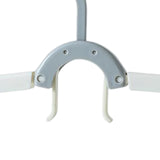 Maxbell Adjustable Foldable Clothes Hanger Clothespin for Underwear Scarf Gray White