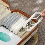 Maxbell Adjustable Foldable Clothes Hanger Clothespin for Underwear Scarf Gray White