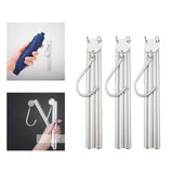 Maxbell Collapsible Clothing Hanger Wardrobe Organizer Portable for Home Balcony Siliver