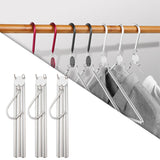Maxbell Collapsible Clothing Hanger Wardrobe Organizer Portable for Home Balcony Siliver