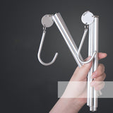 Maxbell Collapsible Clothing Hanger Wardrobe Organizer Portable for Home Balcony Siliver
