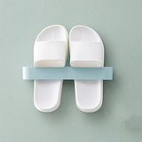 Maxbell Hanging Shoe Holder Premium Hanger Hanging Organizer Slippers for Bathroom blue