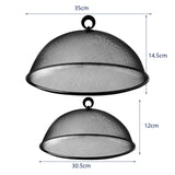 Maxbell 2 Pieces Mesh Iron Food Covers Food Domes Dust Covers Home Kitchen Use