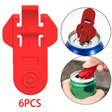 Maxbell Portable Manual Beverage Can Opener for Cookouts Protect Cold Drinks Red