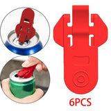 Maxbell Portable Manual Beverage Can Opener for Cookouts Protect Cold Drinks Red