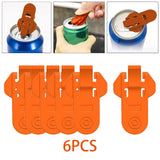 Maxbell Portable Manual Beverage Can Opener for Cookouts Protect Cold Drinks Orange