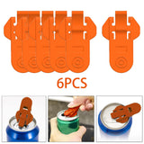 Maxbell Portable Manual Beverage Can Opener for Cookouts Protect Cold Drinks Orange