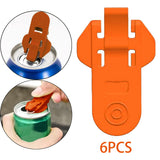 Maxbell Portable Manual Beverage Can Opener for Cookouts Protect Cold Drinks Orange