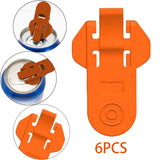 Maxbell Portable Manual Beverage Can Opener for Cookouts Protect Cold Drinks Orange