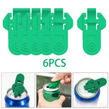 Maxbell Portable Manual Beverage Can Opener for Cookouts Protect Cold Drinks Green
