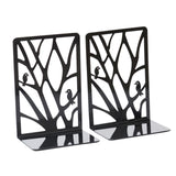 Maxbell 2 Pieces Book Ends Metal Stationery for Bookcase Book Shelves Document