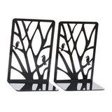 Maxbell 2 Pieces Book Ends Metal Stationery for Bookcase Book Shelves Document