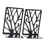 Maxbell 2 Pieces Book Ends Metal Stationery for Bookcase Book Shelves Document