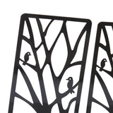 Maxbell 2 Pieces Book Ends Metal Stationery for Bookcase Book Shelves Document