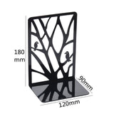 Maxbell 2 Pieces Book Ends Metal Stationery for Bookcase Book Shelves Document