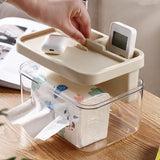 Maxbell Waterproof Tissue Case Detachable Organizer for Dresser Dormitory Restaurant