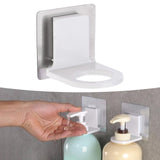 Maxbell Self Adhesive Shampoo Dispenser Bottle Rack for Bathroom Toilet Kitchen