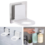 Maxbell Self Adhesive Shampoo Dispenser Bottle Rack for Bathroom Toilet Kitchen