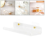 Maxbell No Drilling Shower Shelf Shampoo Spices Holder for Wall Bathroom Kitchen vertical grain 30cm