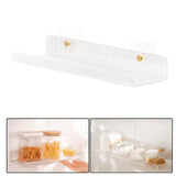 Maxbell No Drilling Shower Shelf Shampoo Spices Holder for Wall Bathroom Kitchen vertical grain 40cm