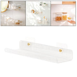 Maxbell No Drilling Shower Shelf Shampoo Spices Holder for Wall Bathroom Kitchen vertical grain 40cm