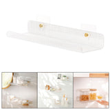 Maxbell No Drilling Shower Shelf Shampoo Spices Holder for Wall Bathroom Kitchen vertical grain 40cm