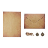 Maxbell Letter Writing Paper and Envelopes Set and Charms for Craft Map Writing