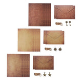 Maxbell Letter Writing Paper and Envelopes Set and Charms for Craft Map Writing