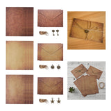 Maxbell Letter Writing Paper and Envelopes Set and Charms for Craft Map Writing
