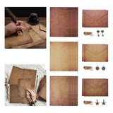 Maxbell Letter Writing Paper and Envelopes Set and Charms for Craft Map Writing